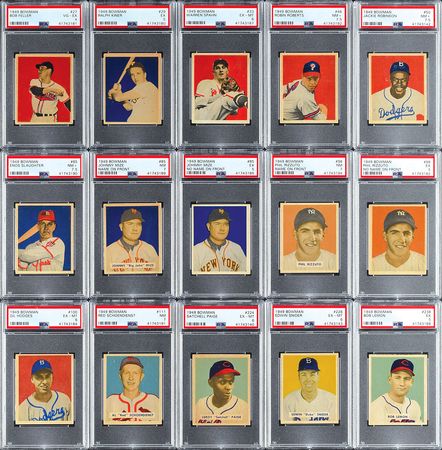 Lot #8037  1949 Bowman Near Complete Set (221/252)