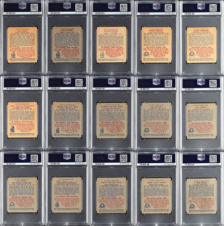 Lot #8037  1949 Bowman Near Complete Set (221/252) with (19) PSA Graded - Image 2