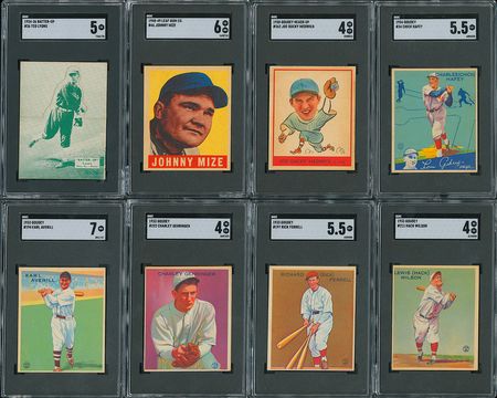 Lot #8017  1910-1930s Early Pre War Baseball SGC