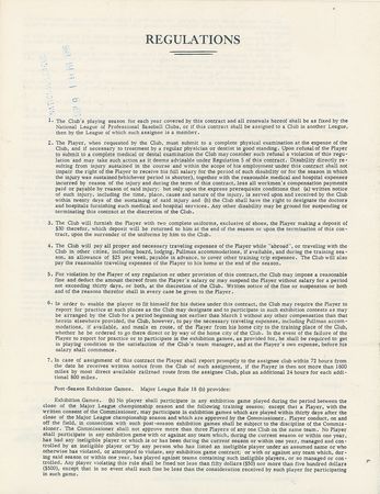 Lot #8183 Bob Gibson 1967 St. Louis Cardinals Signed Player Contract (World Series MVP) - Image 4