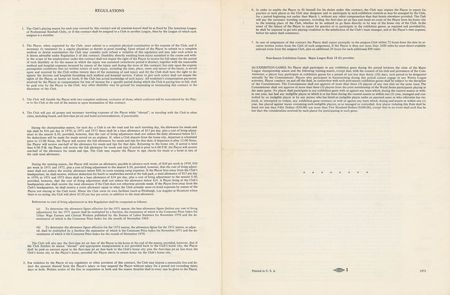 Lot #8184 Reggie Jackson 1971 Oakland Athletics Signed Player Contract - Image 4