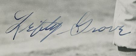 Lot #794 Lefty Grove Signed Photograph - Image 2