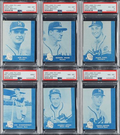 Lot #8082  1960 Lake to Lake HIGH GRADE PSA Graded Collection (10) - Image 1