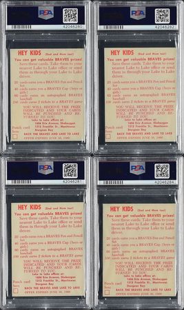 Lot #8082  1960 Lake to Lake HIGH GRADE PSA Graded Collection (10) - Image 4