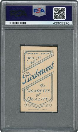 Lot #8015  1910 Piedmont T206 Ty Cobb Red Back - PSA AUTHENTIC - Image 2