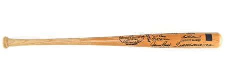 Lot #8194  All-Century Team-Signed Bat with 18 Signatures - Image 1