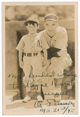 Lot #8292 Al Simmons Signed Photograph - Image 1