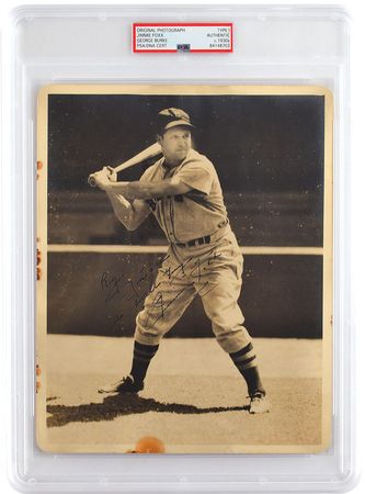 Lot #8229 Jimmie Foxx Signed Photograph - Image 1