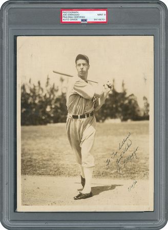 Lot #8223 Joe DiMaggio Signed Photograph - PSA MINT 9 - Image 1