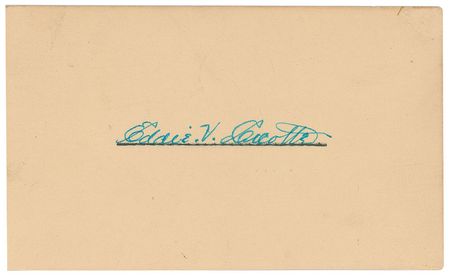 Lot #8214 Eddie Cicotte Signature - Image 1