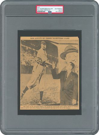 Lot #8307 Cy Young and Bob Feller - Image 1