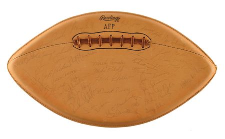 Lot #8355 Brian Piccolo and the 1968 Chicago Bears Signed Football - Image 1