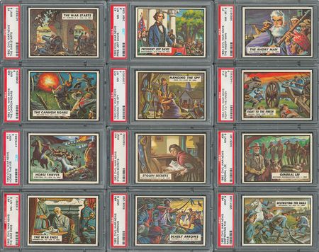 Lot #8151  1962 Topps Civil War News Set - Completely Graded by PSA (GPA rating 8.33) - Image 2