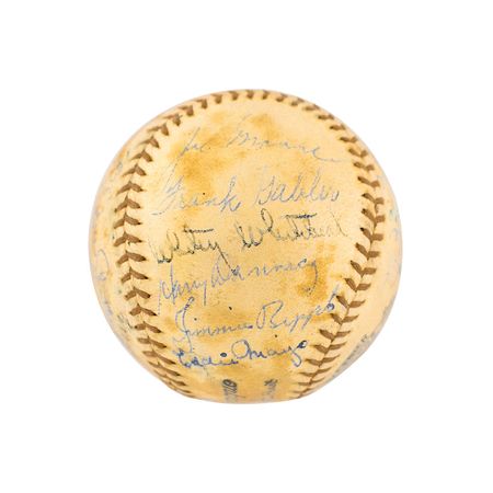 Lot #8260  New York Giants 1936 Signed Baseball - Image 5