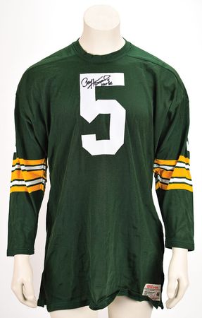 Lot #8368 Paul Hornung Signed Jersey and Photograph - Image 1