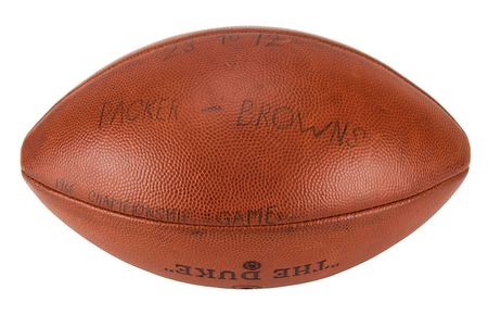 Lot #8373  NFL 1965 Championship 'Last Score' Game-used Football - Image 3