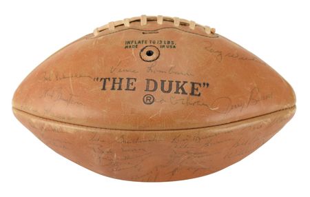 Lot #8363  Green Bay Packers 1966 Team-signed Football - Image 1