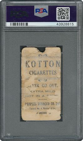 Lot #8019  1911 T216 Kotton Honus Wagner Batting 2B - PSA AUTHENTIC - Image 2