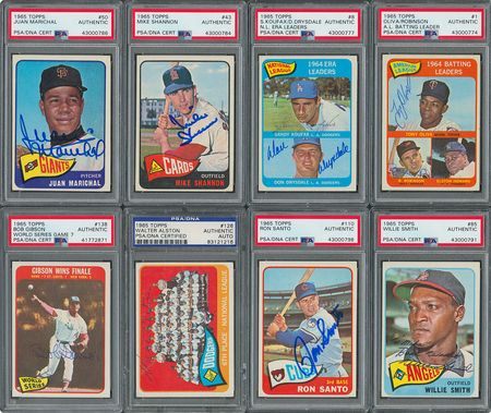 Lot #8102  1965 Topps Signed Partial Set - Image 1
