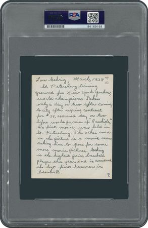 Lot #8232 Lou Gehrig Signed Photograph - Image 2