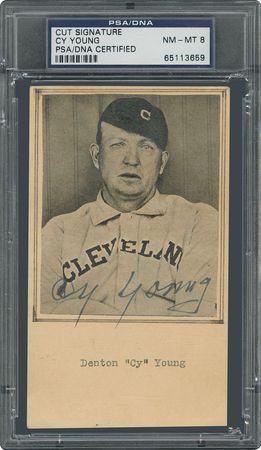 Lot #8305 Cy Young Signed Photograph - Image 1