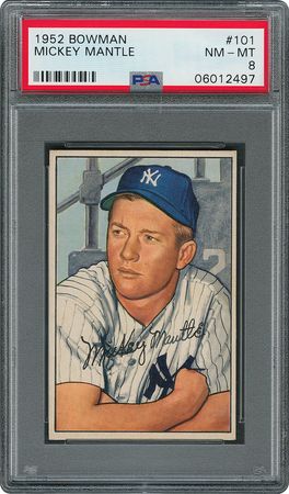 Lot #8046  1952 Bowman #101 Mickey Mantle - PSA