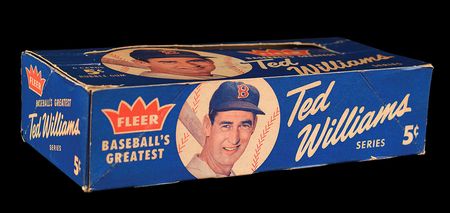 Lot #8077  1959 Fleer Ted Williams Display Box - Tremendous Graphics - Image 1