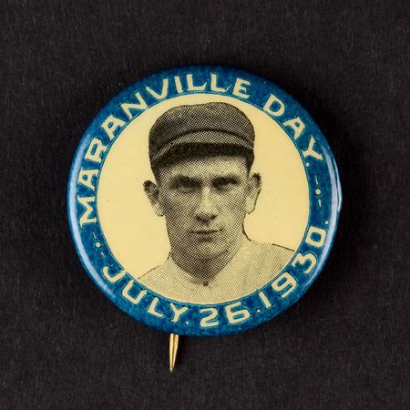 Lot #8312  1930 Rabbit Maranville Day Pinback - VERY HIGH GRADE - Image 1