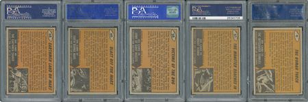 Lot #8150  1962 Mars Attacks PSA NM-MT 8 Graded Collection (5) - Image 2