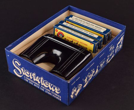 Lot #8315  1950s Stori-View Baseball High Grade Complete Box with Viewer and Four Player Disc Sets - MINT - Image 2