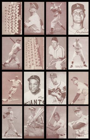 Lot #8033  1939-66 Exhibits Baseball Card Collection (152) with Salutations (24) and Two Team Cards - Image 1