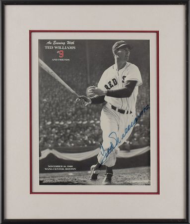Lot #8300 Ted Williams Signed Program - Image 2