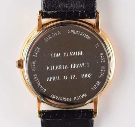 Lot #8326 Tom Glavine's 1992 NL Pitcher of the Week Award Watch - Image 4