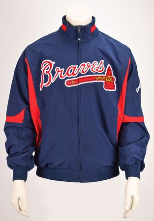 Lot #8331 Tom Glavine's Game-Worn 2008 Atlanta Braves Therma Base Jacket - Image 1