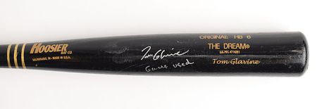 Lot #8327 Tom Glavine's Signed Game-Used Baseball Bat - Image 2