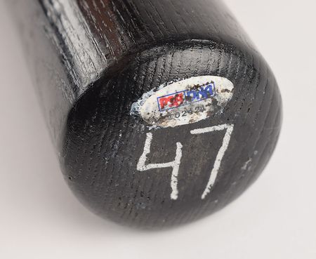 Lot #8327 Tom Glavine's Signed Game-Used Baseball Bat - Image 4