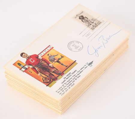 Lot #8348  Football Legends Signed Cover Collection of (66) - Image 1