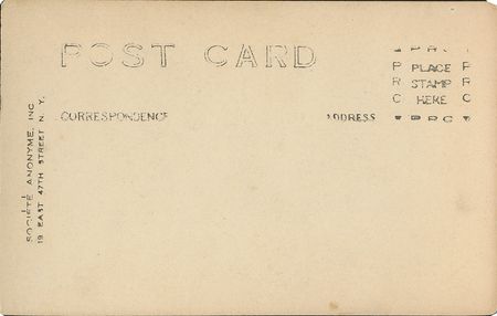 Lot #8309  1920s Societe Anonyme Babe Ruth Postcard - Very Rare! - Image 2