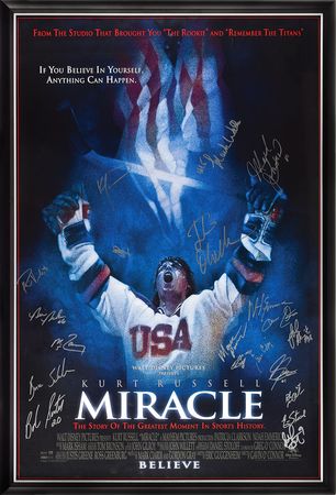 Lot #3165  Miracle on Ice Signed Poster - Image 1