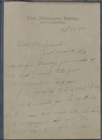Lot #633 Louis Armstrong: Satchmo begs an admirer for a hand-drawn portrait: “Send me one—‘Wilya?’ ‘PLEASE?’” - Image 2
