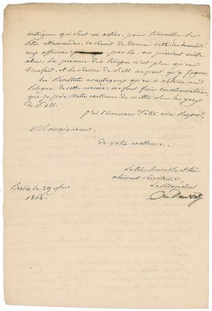 Lot #269 Louis Nicolas Davout Signed Letter - Image 2