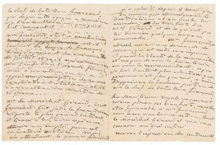 Lot #284 Antoine Adolphe Marcelin Marbot Handwritten Letter Signed - Image 2