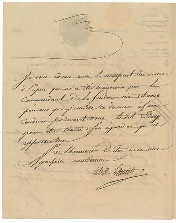 Lot #391 Alexandre-Théodore-Victor, comte de Lameth - Image 3