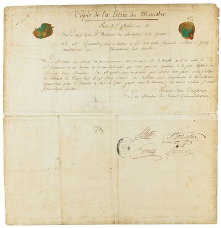 Lot #292 Napoleon's Imperial Guard Signed Document - Image 2