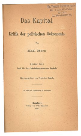 Lot #201 Karl Marx Book - Image 2