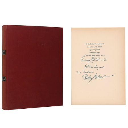 Lot #635 George and Ira Gershwin: Rarely offered limited edition of Porgy and Bess - Image 1