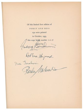 Lot #635 George and Ira Gershwin: Rarely offered limited edition of Porgy and Bess - Image 2