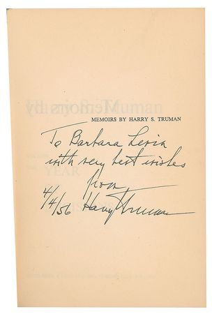 Lot #93 Harry S. Truman Book - Image 2