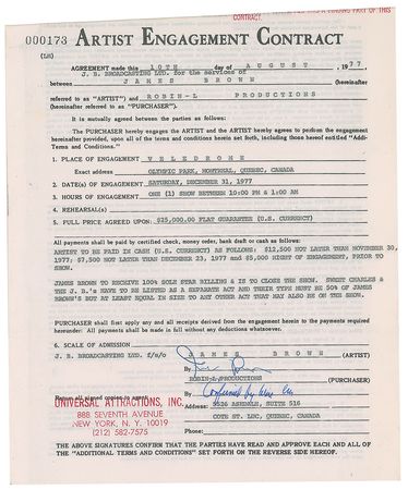 Lot #712 James Brown Documents - Image 2