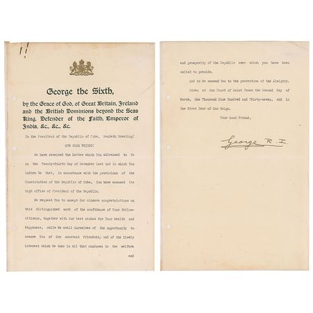 Lot #282  King George VI - Image 1